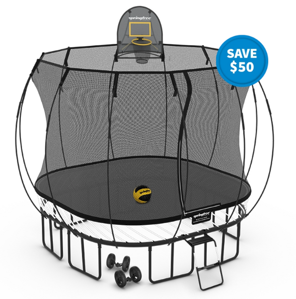 Springfree Trampoline Trampolines Springfree® Medium Square Trampoline Moving Bundle (FREE SHIPPING) 9354896000271 S72MOVING Springfree® Medium Square Trampoline Moving Bundle - Happy Active Kids Happy Active Kids Australia