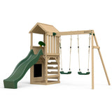 Plum Play Centres Plum® Lookout Tower Wooden Climbing Frame with Swings and Slide 5036523007610 104101A110 Buy online: Plum® Lookout Tower Play Centre with Swings & Slide  Happy Active Kids Australia