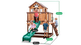 Happy Active Kids Backyard Discovery Echo Heights Cubby House with Slide - Lifespan Kids Happy Active Kids Australia