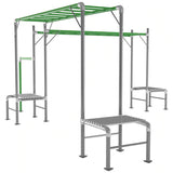 Happy Active Kids Junior Jungle Zambia Monkey Bars - Lifespan Kids 9347166065087 LKJJ-ZAMBIAST Happy Active Kids Australia