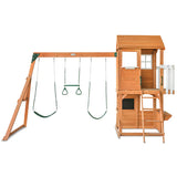 Happy Active Kids Springlake Play Centre with Swings & Green Slide - Lifespan Kids LKPC-SPRING-GRN Happy Active Kids Australia