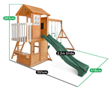 Happy Active Kids Springlake Play Centre with Swings & Green Slide - Lifespan Kids LKPC-SPRING-GRN Happy Active Kids Australia