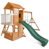 Happy Active Kids Springlake Play Centre with Swings & Green Slide - Lifespan Kids LKPC-SPRING-GRN Happy Active Kids Australia