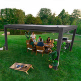 Lifespan Kids Garden Arches, Trellises, Arbors & Pergolas Backyard Discovery Trenton Steel Pergola 3.6m x 4.9m x 2.3m (16ft x 12ft) 752113105119 BDPE-TRE16-SET Buy online:Backyard Discovery Trenton Steel Pergola 3.6m x 4.9m x 2.3m  Happy Active Kids Australia