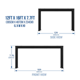 Lifespan Kids Garden Arches, Trellises, Arbors & Pergolas Backyard Discovery Trenton Steel Pergola 3.6m x 4.9m x 2.3m (16ft x 12ft) 752113105119 BDPE-TRE16-SET Buy online:Backyard Discovery Trenton Steel Pergola 3.6m x 4.9m x 2.3m  Happy Active Kids Australia