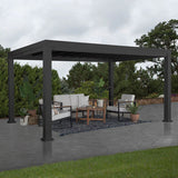 Lifespan Kids Garden Arches, Trellises, Arbors & Pergolas Backyard Discovery Trenton Steel Pergola 3m x 4.3m x 2.3m (14ft x 10ft) 752113105126 BDPE-TRE14-SET Buy online:Backyard Discovery Trenton Steel Pergola 3m x 4.3m x 2.3m  Happy Active Kids Australia