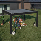 Lifespan Kids Garden Arches, Trellises, Arbors & Pergolas Backyard Discovery Trenton Steel Pergola 3m x 4.3m x 2.3m (14ft x 10ft) 752113105126 BDPE-TRE14-SET Buy online:Backyard Discovery Trenton Steel Pergola 3m x 4.3m x 2.3m  Happy Active Kids Australia