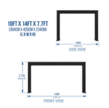 Lifespan Kids Garden Arches, Trellises, Arbors & Pergolas Backyard Discovery Trenton Steel Pergola 3m x 4.3m x 2.3m (14ft x 10ft) 752113105126 BDPE-TRE14-SET Buy online:Backyard Discovery Trenton Steel Pergola 3m x 4.3m x 2.3m  Happy Active Kids Australia