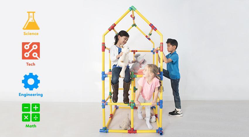 Buy online TubeLox Deluxe STEM Design Set Lifespan Kids Happy