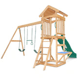 Lifespan Kids Play Centres Albert Park Wooden Play Centre with Green Slide - Lifespan Kids 9347166063434 LKPC-ALPARK-GRN Happy Active Kids Australia