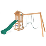 Lifespan Kids Play Centres Albert Park Wooden Play Centre with Green Slide - Lifespan Kids 9347166063434 LKPC-ALPARK-GRN Happy Active Kids Australia