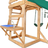 Lifespan Kids Play Centres Albert Park Wooden Play Centre with Green Slide - Lifespan Kids 9347166063434 LKPC-ALPARK-GRN Happy Active Kids Australia