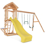 Lifespan Kids Play Centres Albert Park Wooden Play Centre with Yellow Slide - Lifespan Kids 9347166063427 LKPC-ALPARK-YEL Happy Active Kids Australia