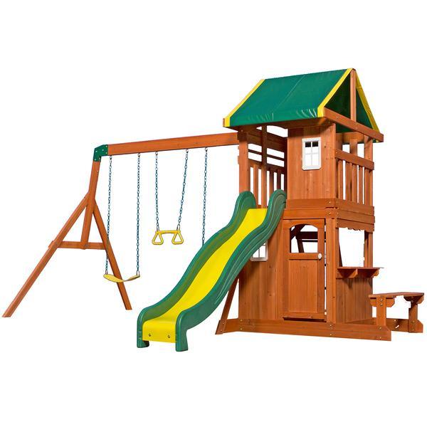 Lifespan Kids Play Centres Backyard Discovery Oakmont Cedar Play Centre - Lifespan Kids BYDOAKMONT-SET Buy online: Backyard Discovery Oakmont Play Centre - Happy Active Kids Happy Active Kids Australia