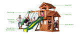 Lifespan Kids Play Centres Backyard Discovery Tanglewood Play Centre - Lifespan Kids 09347166044266 BYDTANGLEWOOD-SET Buy online: Backyard Discovery Tanglewood Wooden Cedar Play Centre  Happy Active Kids Australia