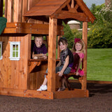 Lifespan Kids Play Centres Backyard Discovery Tanglewood Play Centre - Lifespan Kids 09347166044266 BYDTANGLEWOOD-SET Buy online: Backyard Discovery Tanglewood Wooden Cedar Play Centre  Happy Active Kids Australia