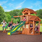 Lifespan Kids Play Centres Backyard Discovery Tanglewood Play Centre - Lifespan Kids 09347166044266 BYDTANGLEWOOD-SET Buy online: Backyard Discovery Tanglewood Wooden Cedar Play Centre  Happy Active Kids Australia