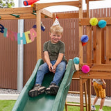 Lifespan Kids Play Centres Coburg Lake Play Centre with Monkey Bars (Green slide) - Lifespan Kids 9347166062611 LKPC-COLAKE-GRN Happy Active Kids Australia