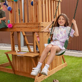 Lifespan Kids Play Centres Coburg Lake Play Centre with Monkey Bars (Green slide) - Lifespan Kids 9347166062611 LKPC-COLAKE-GRN Happy Active Kids Australia