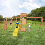 Lifespan Kids Play Centres Coburg Lake Play Centre with Monkey Bars (Yellow slide) - Lifespan Kids LKPC-COLAKE-YEL Happy Active Kids Australia