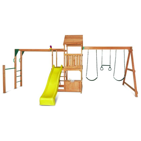 Lifespan Kids Play Centres Coburg Lake Play Centre with Monkey Bars (Yellow slide) - Lifespan Kids LKPC-COLAKE-YEL Happy Active Kids Australia