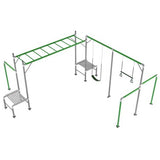 Lifespan Kids Play Centres Junior Jungle Kuranda Monkey Bars with Swing Set - Lifespan Kids - PREORDERS SOLD OUT eta 2022 LKJJ-KURNDST-B Happy Active Kids Australia