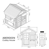 Lifespan Kids Play Houses Aberdeen Wooden Cubby House - Lifespan Kids (contact us for shipping quote) LKCH-ABERDEEN Buy online: Aberdeen Wooden Cubby Play House - Lifespan Kids Happy Active Kids Australia