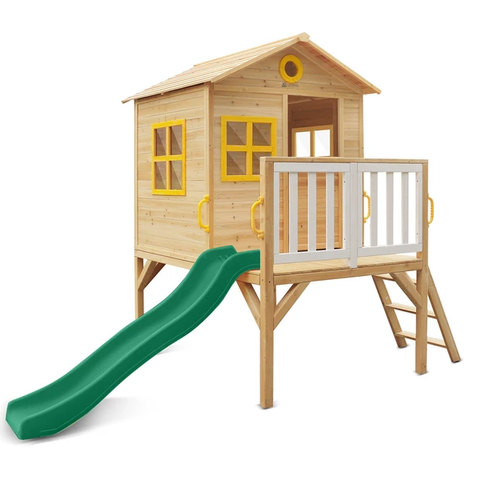 Lifespan Kids Play Houses Archie Cubby Playhouse with Green Slide - Lifespan Kids PEARCHIE-SET-GRN Buy online: Archie Cubby Playhouse with Green Slide - Lifespan Kids Happy Active Kids Australia