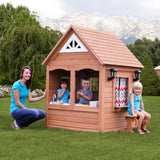 Lifespan Kids Play Houses Backyard Discovery BYD Aspen Cubby Playhouse - Lifespan Kids BYDASPEN-SET Buy online: BYD Aspen Cedar Wooden Cubby Playhouse - Happy Active Kids Happy Active Kids Australia