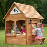 Lifespan Kids Play Houses Backyard Discovery BYD Aspen Cubby Playhouse - Lifespan Kids BYDASPEN-SET Buy online: BYD Aspen Cedar Wooden Cubby Playhouse - Happy Active Kids Happy Active Kids Australia