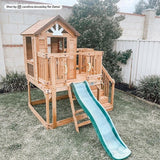Lifespan Kids Play Houses Backyard Discovery Scenic Heights Cubby House with 1.8m slide - Lifespan Kids  - OUT OF STOCK eta mid-late Jan 2022 (PREORDER AVAILABLE NOW) BYDSCENICHEIGHTS-SET-SLIDE Buy online: Backyard Discovery Scenic Heights Cubby House with slide  Happy Active Kids Australia