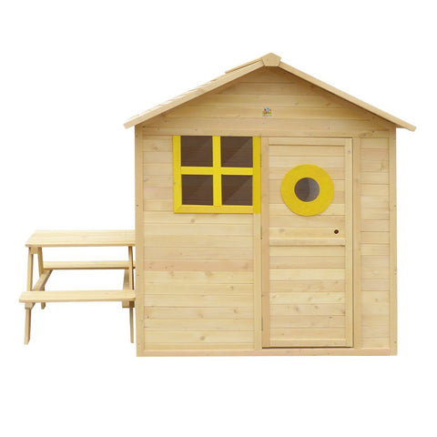 Lifespan Kids Play Houses Bandicoot Cubby House with Picnic Table and no flooring - Lifespan Kids - OUT OF STOCK PEBANDICOOT-SET-TABLE Buy online: Bandicoot Cubby House with Picnic Table without flooring Happy Active Kids Australia