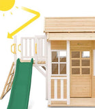Lifespan Kids Play Houses Finley Cubby House with Green Slide - Lifespan Kids (contact us for shipping quote) LKCH-FINLEY-GRN Buy online: Finley Cubby House with Green Slide - Lifespan Kids Happy Active Kids Australia