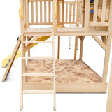 Lifespan Kids Play Houses Kingston Cubby House with Monkey Bars and Yellow Slide - Lifespan Kids (contact us for shipping quote) LKCH-KINGS-YEL Happy Active Kids Australia