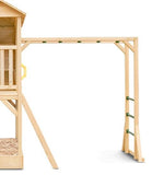 Lifespan Kids Play Houses Kingston Cubby House with Monkey Bars and Yellow Slide - Lifespan Kids (contact us for shipping quote) LKCH-KINGS-YEL Happy Active Kids Australia