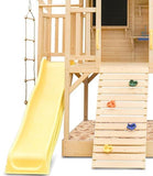 Lifespan Kids Play Houses Kingston Cubby House with Monkey Bars and Yellow Slide - Lifespan Kids (contact us for shipping quote) LKCH-KINGS-YEL Happy Active Kids Australia