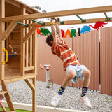 Lifespan Kids Play Houses Kingston Cubby House with Monkey Bars and Yellow Slide - Lifespan Kids 9347166060495 LKCH-KINGS-YEL Happy Active Kids Australia