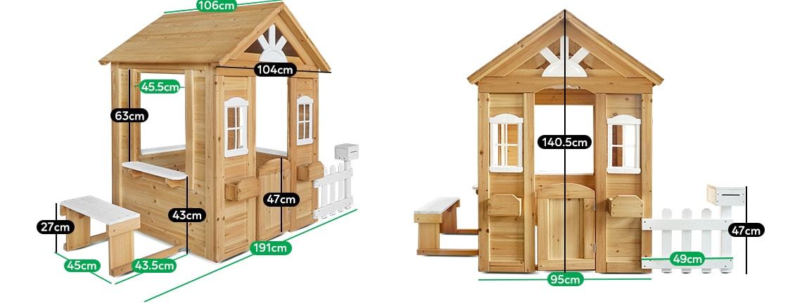 Big w wooden cubby house sales