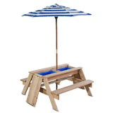 Lifespan Kids Sandpits Sunrise Sand & Water Picnic Table with Umbrella - Lifespan Kids 9347166060372 LKTB-SUNRISE-SET Buy online: Sunrise Sand & Water Picnic Table with Umbrella  Happy Active Kids Australia