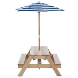 Lifespan Kids Sandpits Sunrise Sand & Water Picnic Table with Umbrella - Lifespan Kids 9347166060372 LKTB-SUNRISE-SET Buy online: Sunrise Sand & Water Picnic Table with Umbrella  Happy Active Kids Australia