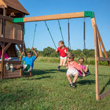 Lifespan Kids Swing Sets & Playsets Backyard Discovery Cedar Cove Play Centre - Lifespan Kids - OUT OF STOCK eta mid July (PREORDER AVAILABLE NOW) 752113001053 BDPC-CEDCOV-SET Backyard Discovery Cedar Cove Play Centre - Lifespan Kids  Happy Active Kids Australia