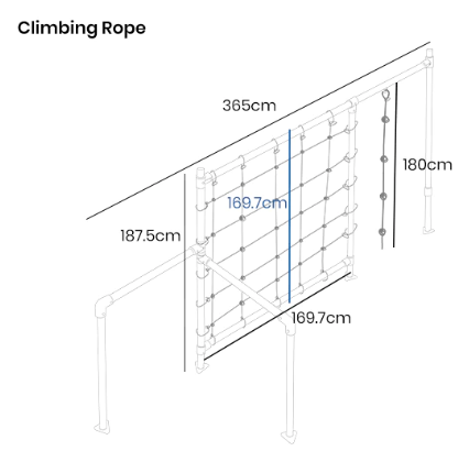 Junior Jungle Monsoon Flying Fox and Climbing Ropes - Lifespan Kids ...