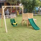 Lifespan Kids Swing Sets & Playsets Poppy Toddler Junior Wooden Play Centre with slide - Lifespan Kids (Please contact us for shipping quote) LKPC-POPPY-SET Happy Active Kids Australia