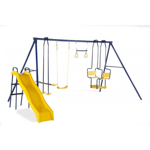 Plum Play Centres Plum® 5 Unit Metal Swing Set & Slide Play Centre - OUT OF STOCK eta TBA 5036523055208 22114AA82 Buy online: Plum® 5 Unit Metal Swing Set & Slide Play Centre  Happy Active Kids Australia