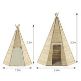Plum Play Houses Plum® Grand Wooden Teepee Hideaway 3.3m 05036523063890 27625 Buy online: Plum® Grand Wooden Teepee Hideaway 3.3m -AUS wide delivery Happy Active Kids Australia