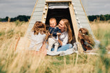 Plum Play Houses Plum® Great Wooden Teepee Hideaway 2.3m 05036523063050 27624 Buy online: Plum® Great Wooden Teepee Hideaway 2.3m -AUS wide delivery Happy Active Kids Australia