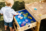 Plum Sandpits Plum® Sandy Bay Wooden Sand and Water Play Tables 5036523041034 25074 Buy online: Plum® Sandy Bay Wooden Sand and Water Play Kids Tables Happy Active Kids Australia