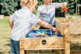 Plum Sandpits Plum® Sandy Bay Wooden Sand and Water Play Tables 5036523041034 25074 Buy online: Plum® Sandy Bay Wooden Sand and Water Play Kids Tables Happy Active Kids Australia