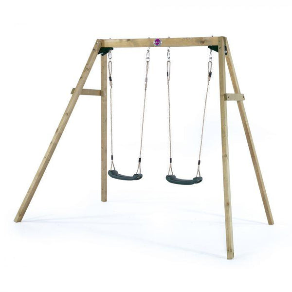 Plum Swing Plum® Double Wooden Swing Set - OUT OF STOCK eta mid-late June (PREORDER AVAILABLE NOW) 273799 Buy online: Plum® Double Wooden Swing Set - Happy Active Kids Happy Active Kids Australia