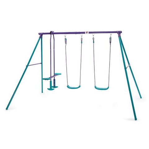 Plum Swing Sets & Playsets Plum® Jupiter® Double Swing & Glider Set - Purple/Teal 5036523044462 22102AB82 Buy online: Plum® Jupiter® Double Swing & Glider Set - Purple/Teal Happy Active Kids Australia